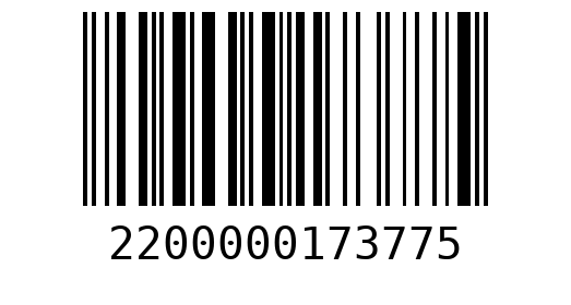 Штрихкод 2200000173775