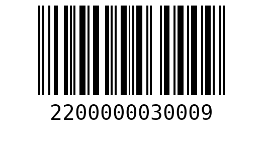 Штрихкод 2200000030009