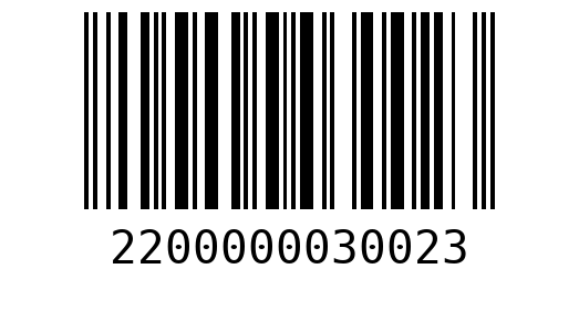 Штрихкод 2200000030023