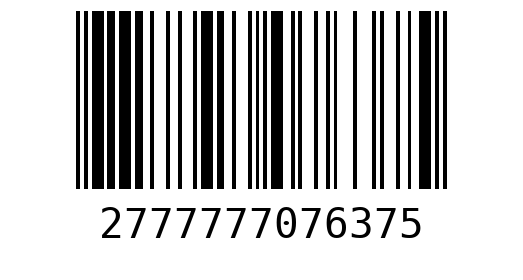 Штрихкод 2777777076375