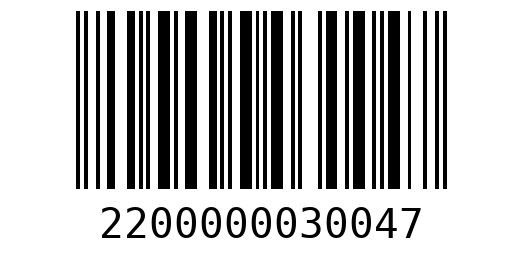 Штрихкод 2200000030047