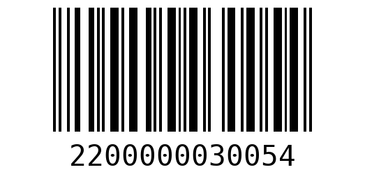Штрихкод 2200000030054