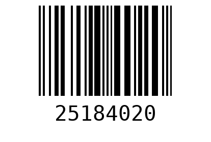 Штрихкод 25184029