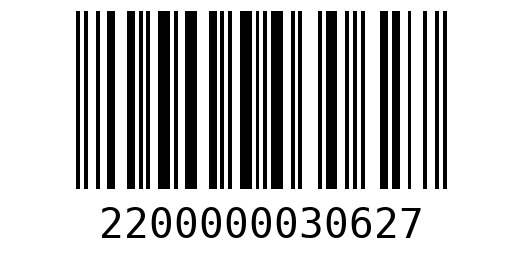 Штрихкод 2200000030627