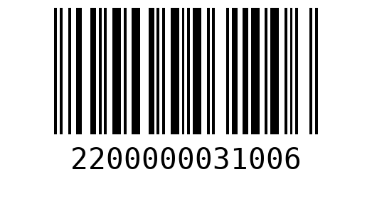 Штрихкод 2200000031006