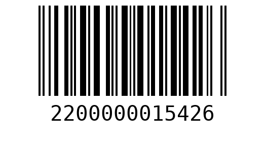 Штрихкод 2200000015426