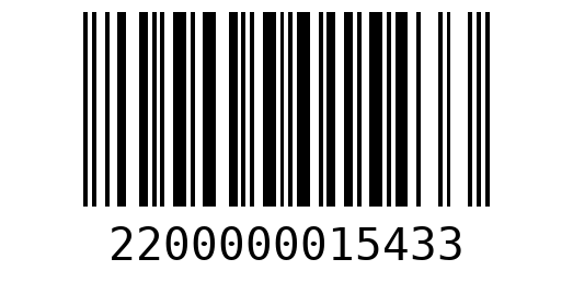 Штрихкод 2200000015433