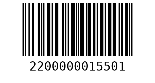 Штрихкод 2200000015501