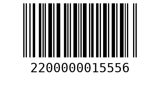 Штрихкод 2200000015556