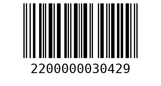 Штрихкод 2200000030429