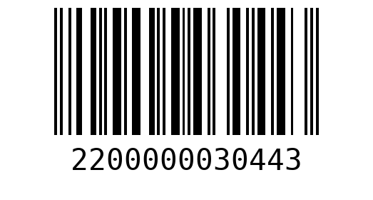 Штрихкод 2200000030443