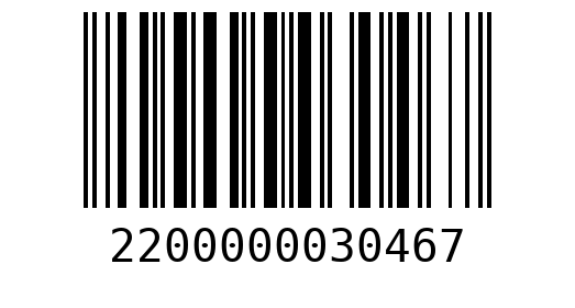 Штрихкод 2200000030467