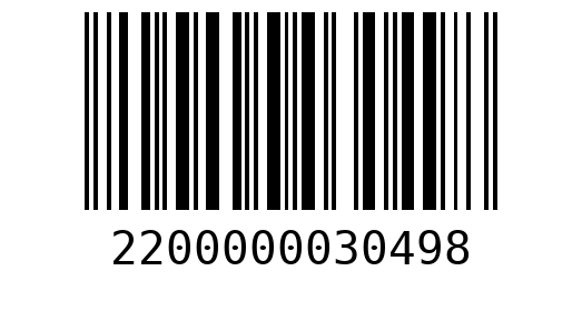 Штрихкод 2200000030498