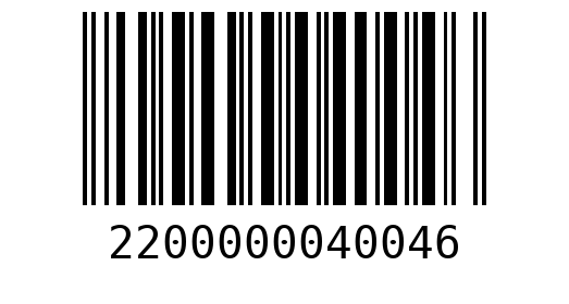 Штрихкод 2200000040046