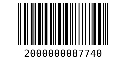 Штрихкод 2000000087740