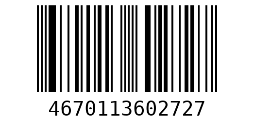 Штрихкод 4670113602727
