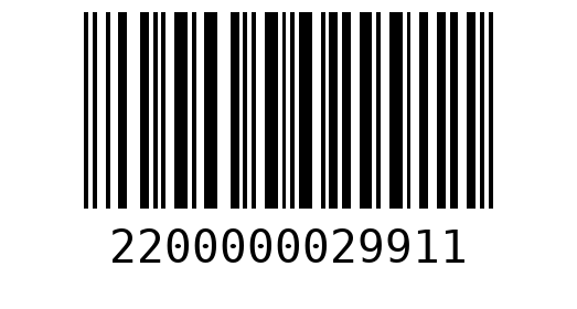 Штрихкод 2200000029911