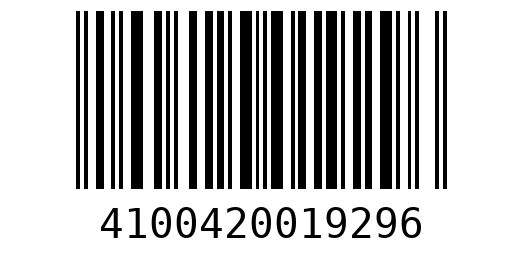 Штрихкод 4100420019296