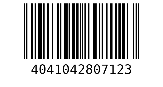 Штрихкод 4041042807123