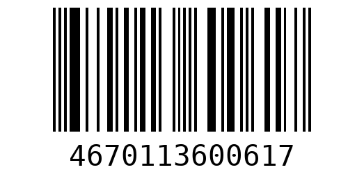 Штрихкод 4670113600617
