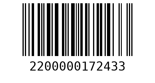 Штрихкод 2200000172433