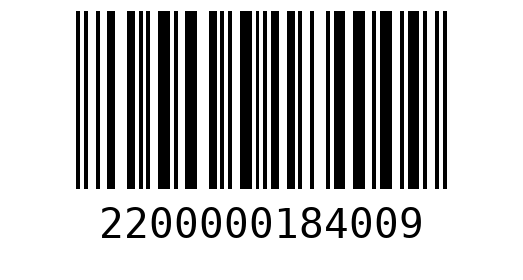 Штрихкод 2200000184009