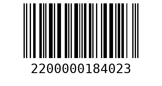 Штрихкод 2200000184023