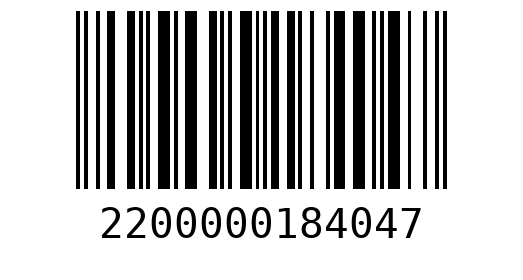 Штрихкод 2200000184047