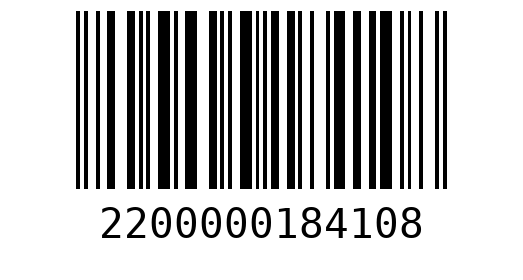 Штрихкод 2200000184108