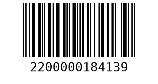 Штрихкод 2200000184139