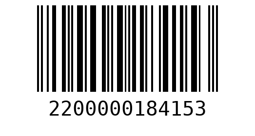 Штрихкод 2200000184153