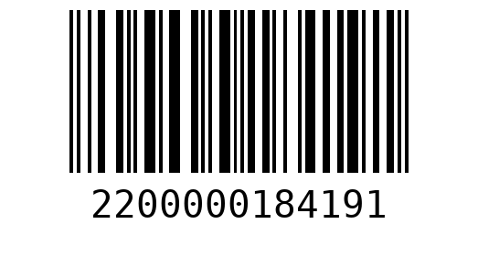 Штрихкод 2200000184191