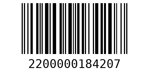 Штрихкод 2200000184207