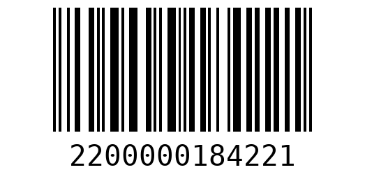 Штрихкод 2200000184221