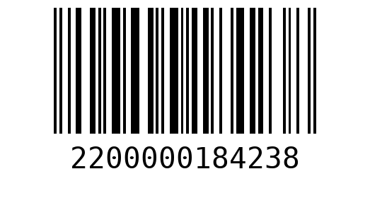Штрихкод 2200000184238