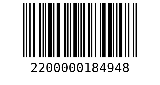 Штрихкод 2200000184948