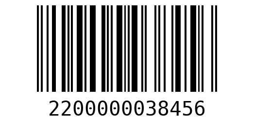 Штрихкод 2200000038456