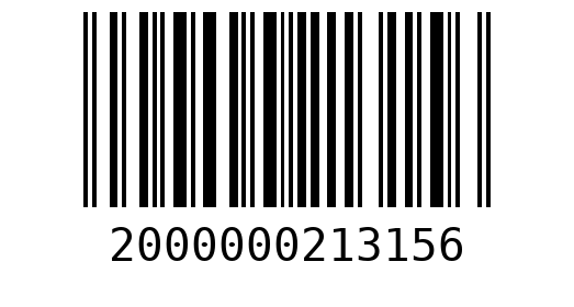 Штрихкод 2000000213156
