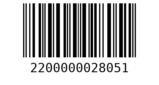 Штрихкод 2200000028051