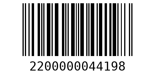 Штрихкод 2200000044198