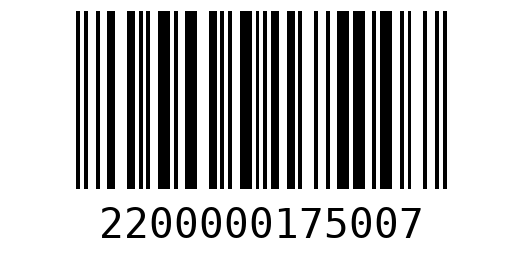 Штрихкод 2200000175007