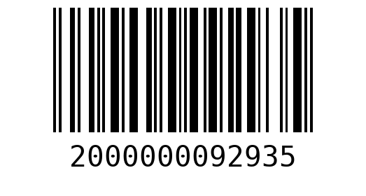Штрихкод 2000000092935