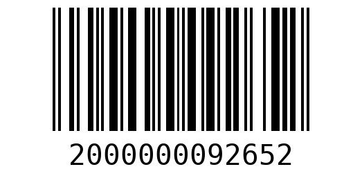 Штрихкод 2000000092652