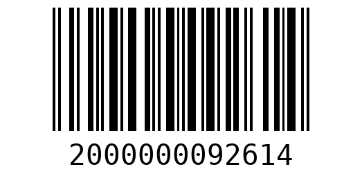 Штрихкод 2000000092614