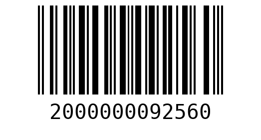 Штрихкод 2000000092560