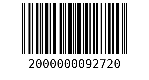 Штрихкод 2000000092720