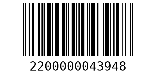 Штрихкод 2200000043948