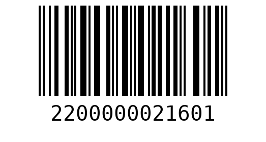 Штрихкод 2200000021601