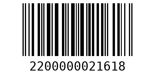 Штрихкод 2200000021618