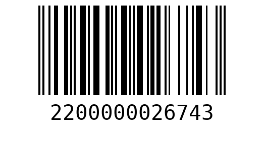 Штрихкод 2200000026743